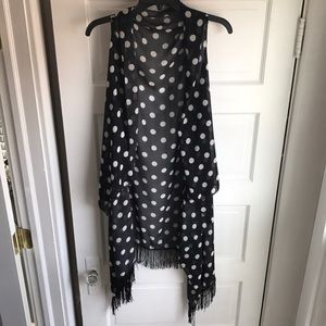 Cute polka dot vest!